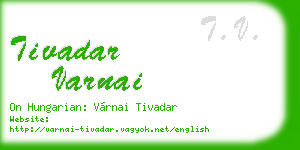 tivadar varnai business card