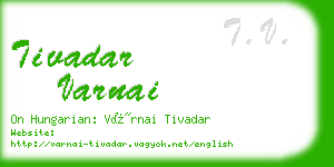 tivadar varnai business card